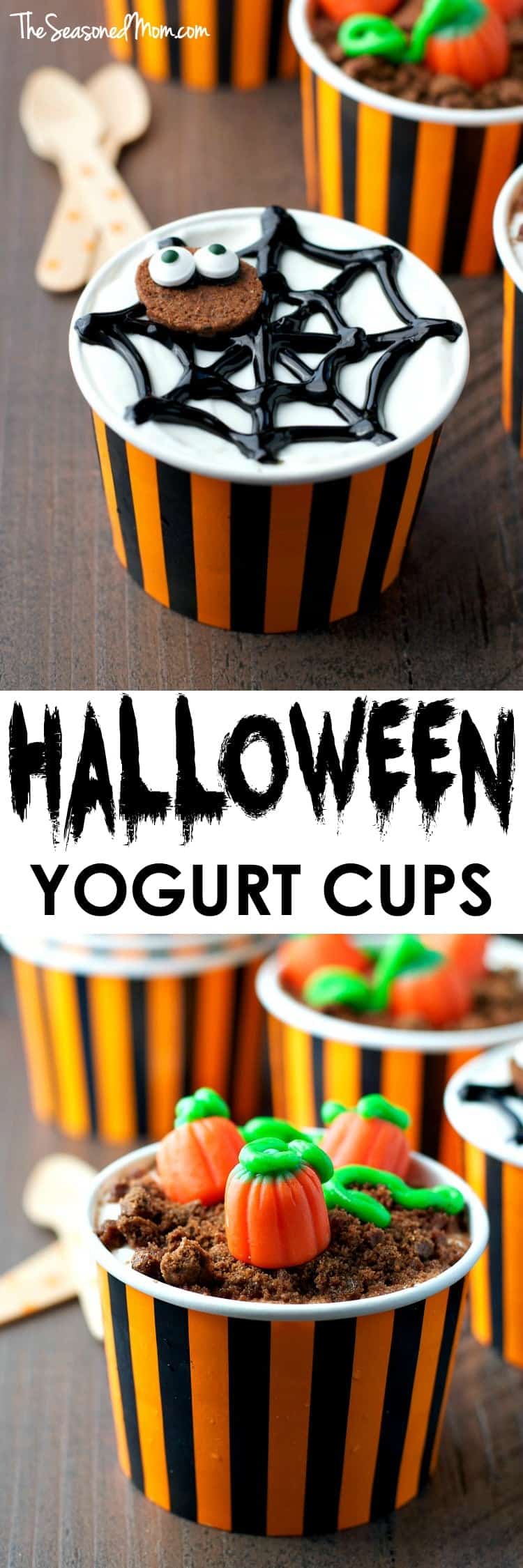 Easy Halloween Yogurt Cups The Seasoned Mom