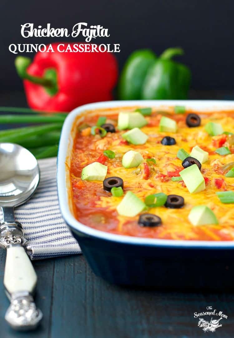 Dump and Bake Chicken Fajita Quinoa