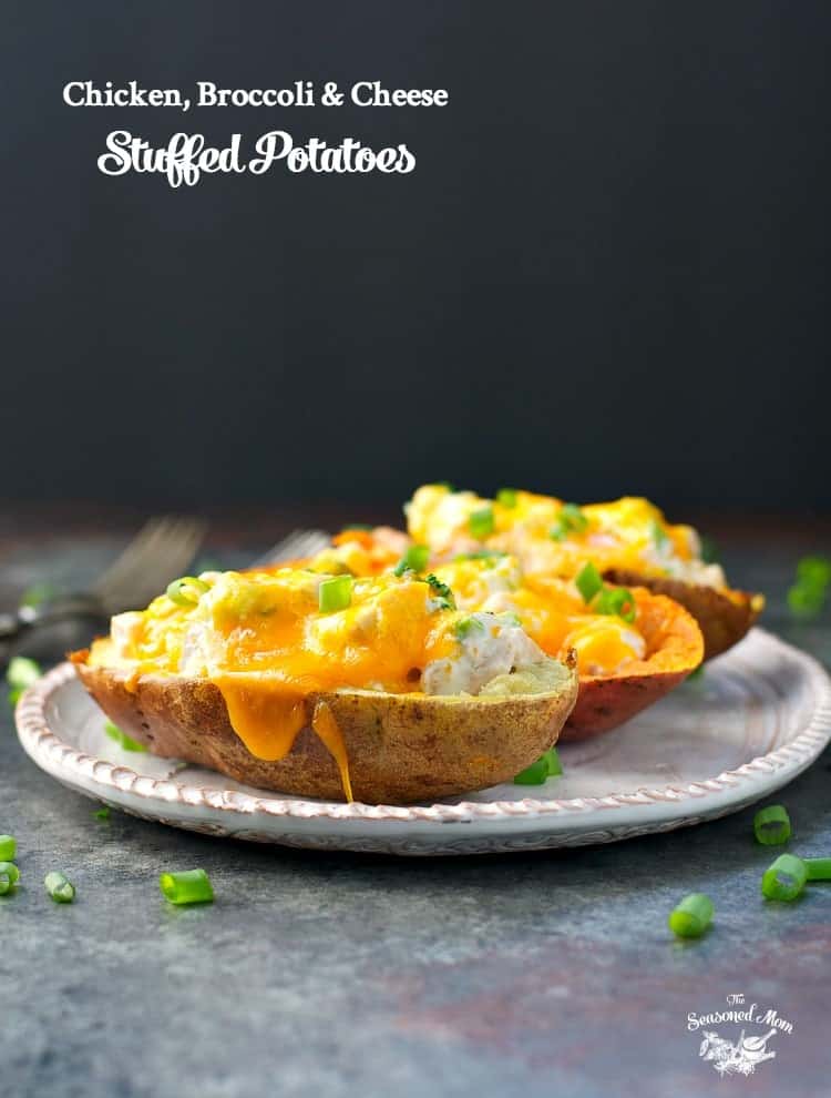 Stuffed potatoes with cheese on a plate