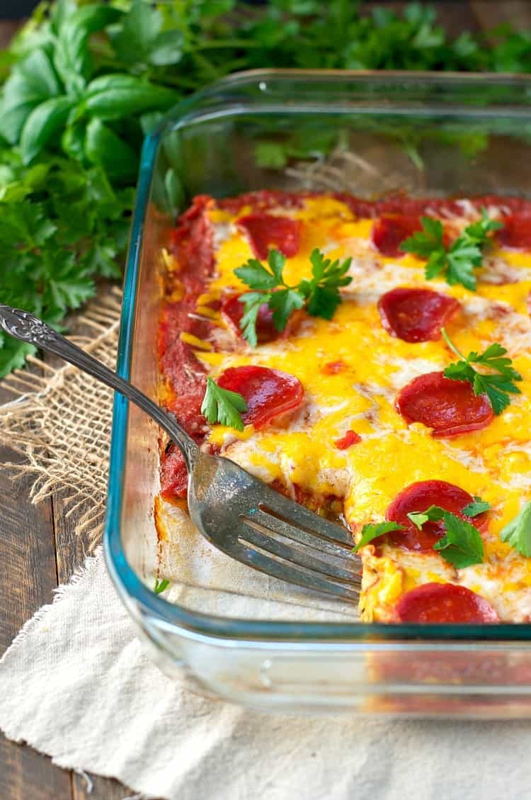 Dump and Bake Zucchini Pizza Casserole The Seasoned Mom