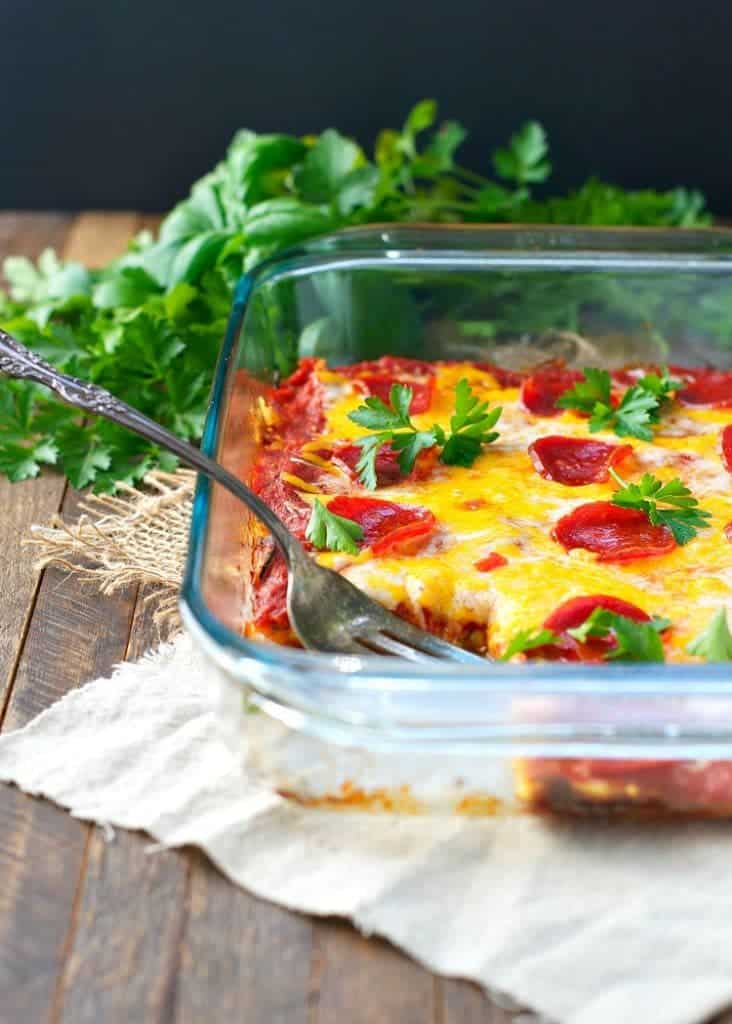 LowCarb Zucchini Pizza Casserole The Seasoned Mom