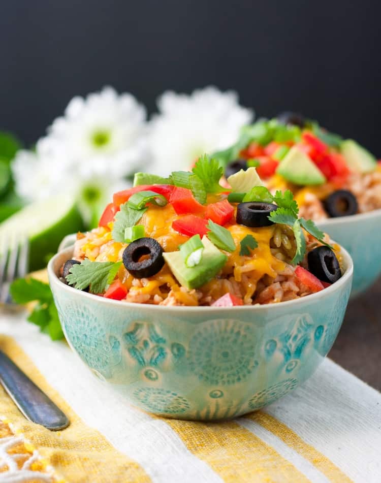 Healthy 4-Ingredient 4-Minute Chicken Taco Rice Bowls! Dinner Recipes | Dinner Ideas | Dinner | Dinner Recipes Easy | Lunch Ideas