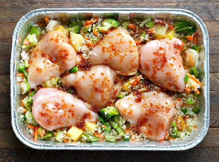 Try Chicken Teriyaki and Vegetables with Rice for an easy freezer meal!