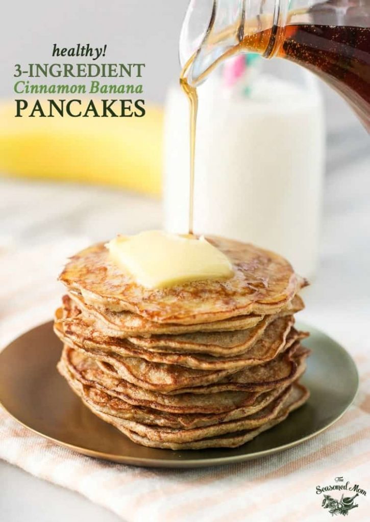 Healthy Banana Pancakes - The Seasoned Mom