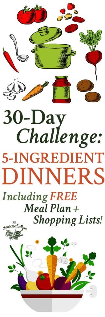 30-Day Challenge: A Month of 5 Ingredient Dinners! - The Seasoned Mom