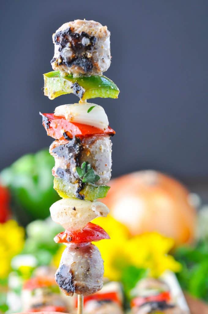 5Ingredient Grilled Italian Sausage Kabobs The Seasoned Mom