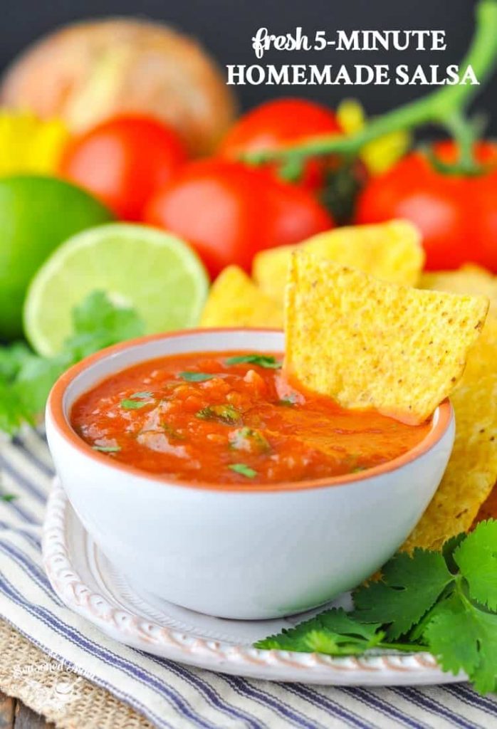 5Minute Homemade Salsa The Seasoned Mom