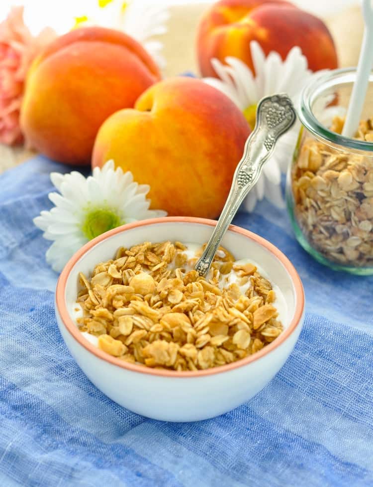 Try this 10-Minute Peanut Butter Skillet Granola for an easy breakfast recipe! Breakfast Ideas | Healthy Breakfast