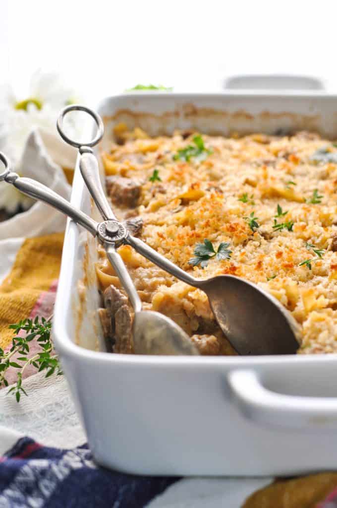 DumpandBake Beef Stroganoff Casserole The Seasoned Mom