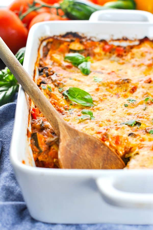 Quick and Easy Vegetable Lasagna - The Seasoned Mom