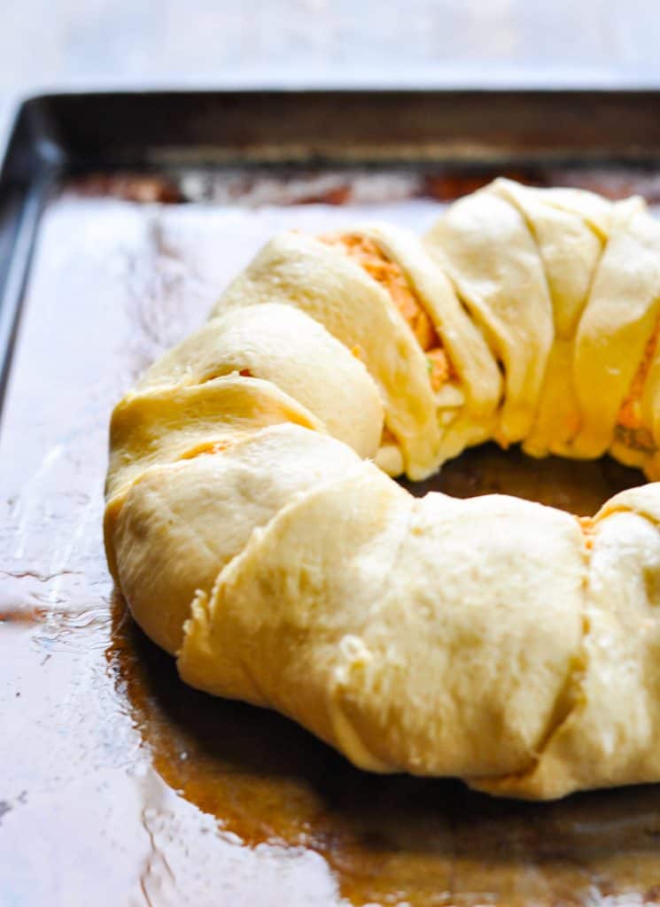 Buffalo Chicken Dip Crescent Ring The Seasoned Mom