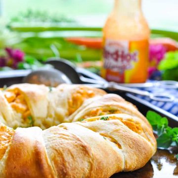 Buffalo Chicken Dip Crescent Ring - The Seasoned Mom