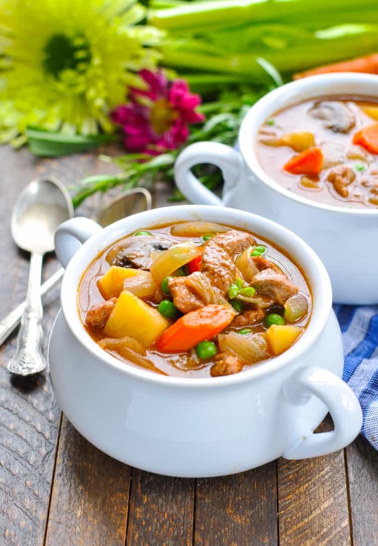 Farmhouse Slow Cooker Beef Stew - The Seasoned Mom