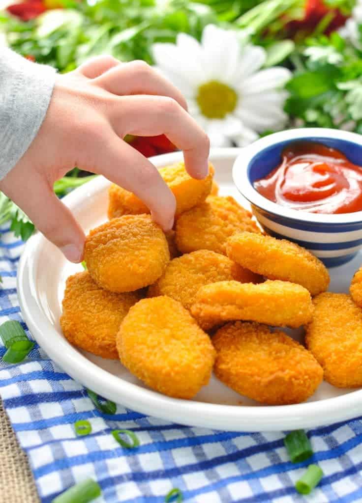 Tater Tots Casserole With Chicken Nuggets The Seasoned Mom