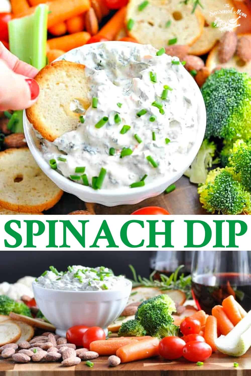 5Ingredient Spinach Dip The Seasoned Mom