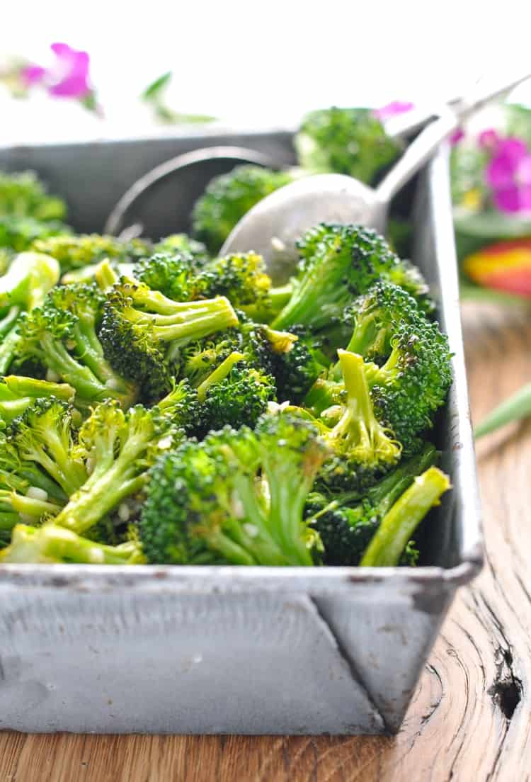 Garlic Roasted Broccoli Recipe The Seasoned Mom