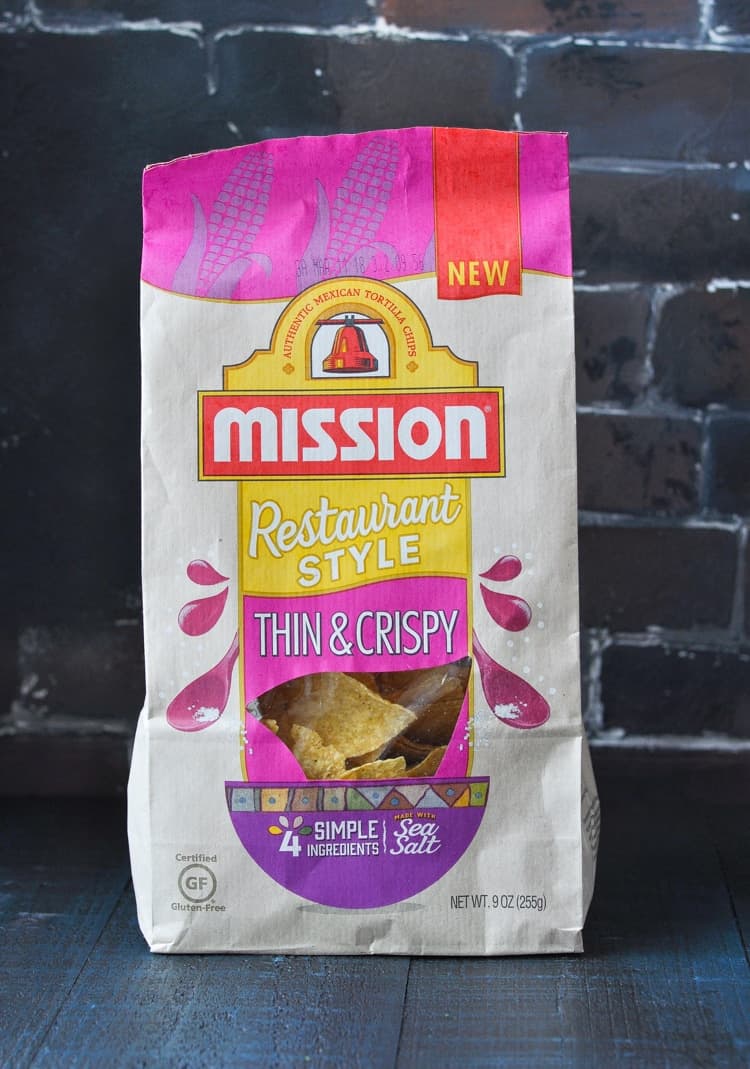 Package of Mission Thin and Crispy Tortilla Chips