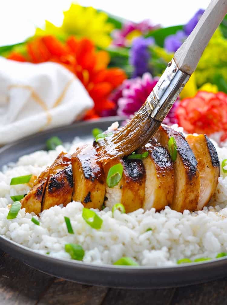 This teriyaki grilled chicken marinade is an easy and healthy dinner!
