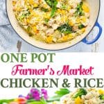 An easy one pot meal that comes together FAST -- Farmer's Market Chicken and Rice!