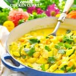 Coconut Chicken Curry needs just one pot and 10 minutes of prep!