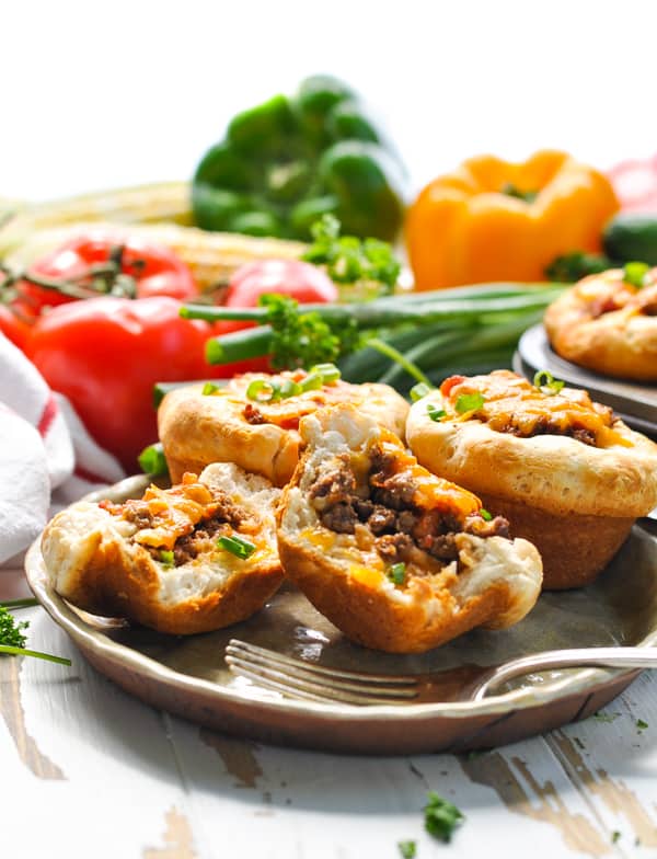 These Taco Biscuit Cups are a kid friendly dinner that also works as a freezer meal!
