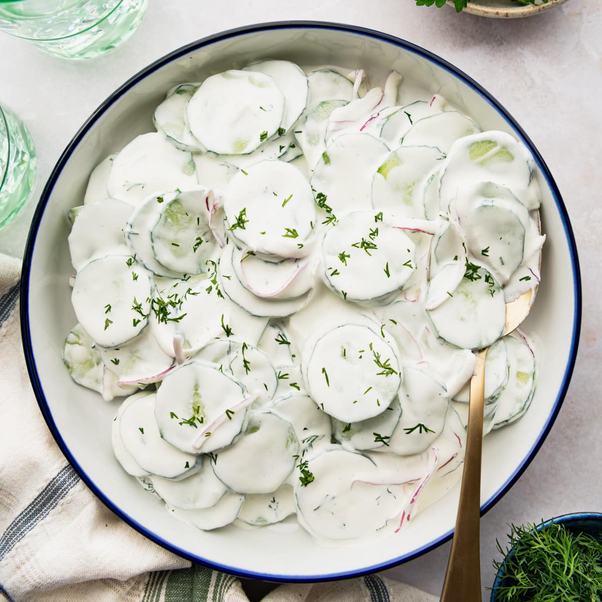 Creamy Cucumber Salad