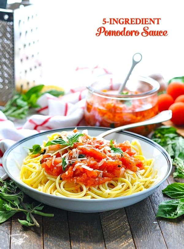 5Ingredient Pasta Pomodoro Sauce The Seasoned Mom