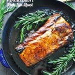 Roasted Pork Loin in a cast iron skillet for an easy dinner recipe