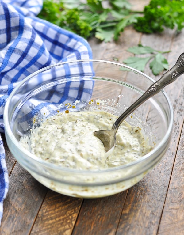 Pesto mayonnaise for grilled chicken caprese sandwiches.