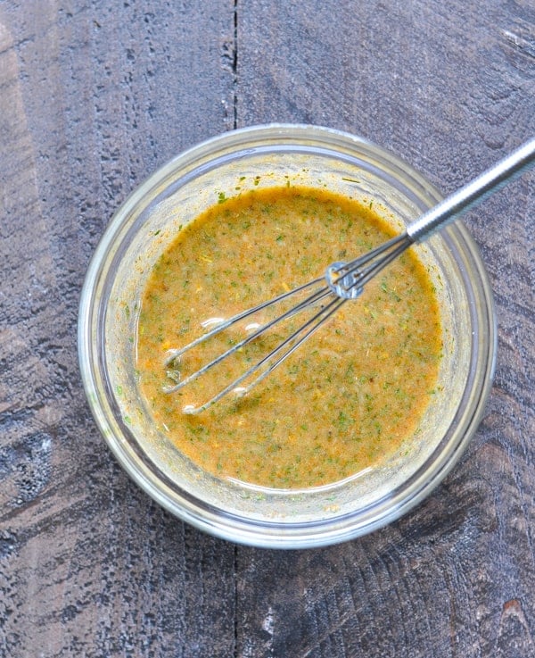 Garlic and herb sauce for chicken sausage and sweet potato dinner recipe