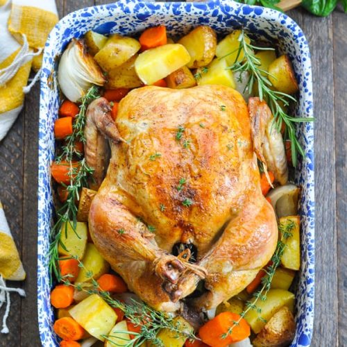 Crispy Roast Chicken With Vegetables The Seasoned Mom,Small Corner Kitchen Cabinet Ideas