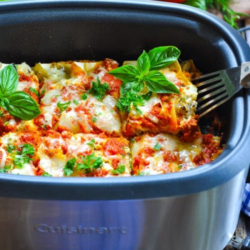 Slow Cooker Turkey and Pesto Lasagna Recipe