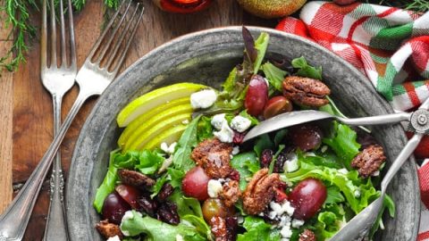 Christmas Salad with Champagne Vinaigrette