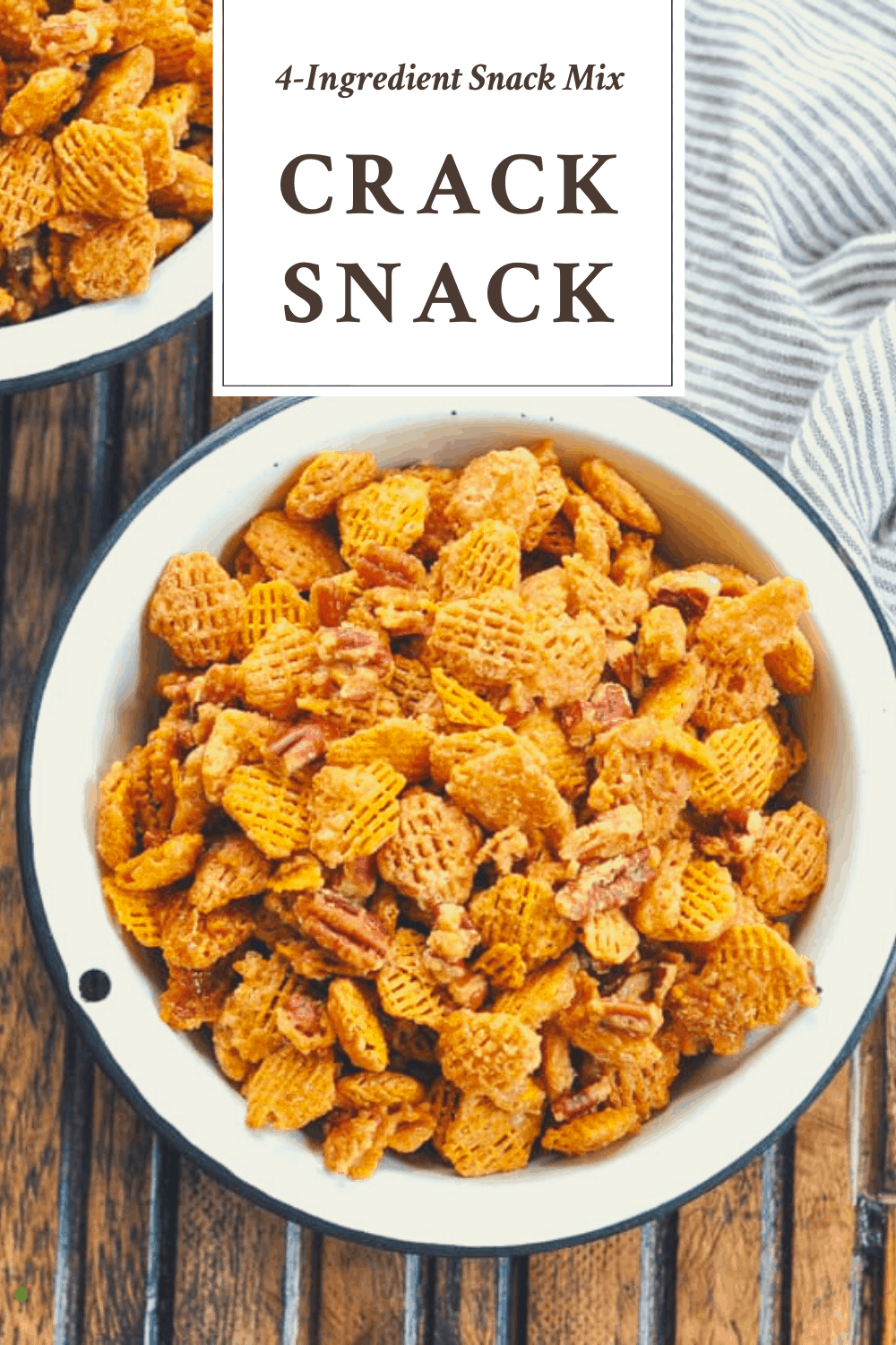 "Crack Snack" 4-Ingredient Snack Mix - The Seasoned Mom