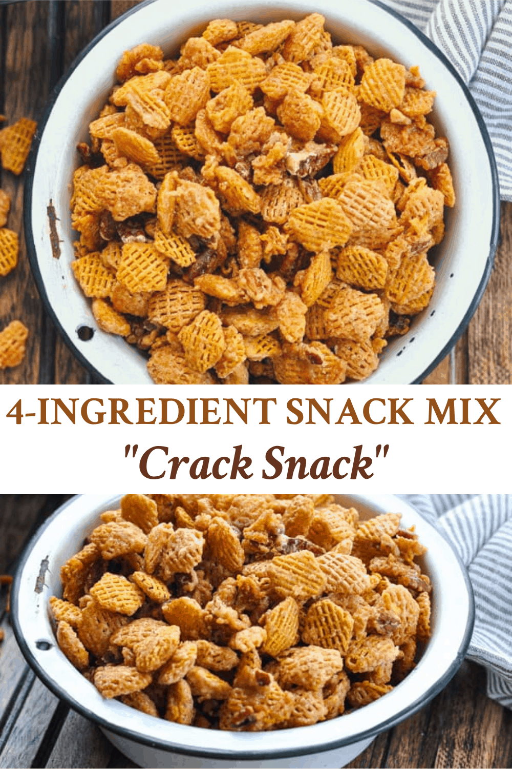 "Crack Snack" 4Ingredient Snack Mix The Seasoned Mom