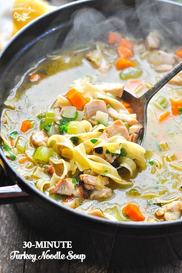 Quick and Easy Homemade Turkey Noodle Soup The Seasoned Mom
