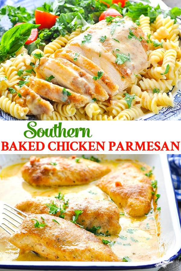 Southern Baked Chicken Parmesan - The Seasoned Mom