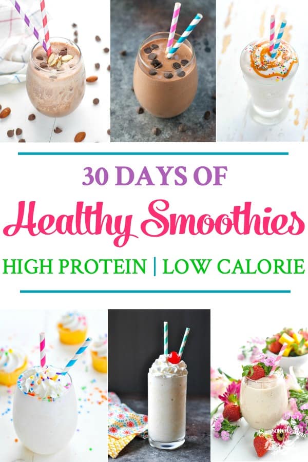 Long collage of Healthy Smoothie Recipes