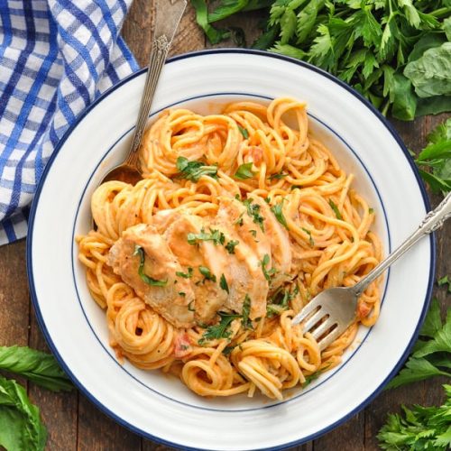 Slow Cooker Creamy Italian Chicken and Sauce The Seasoned Mom