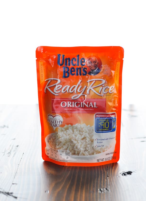 Packet of uncle ben's ready rice