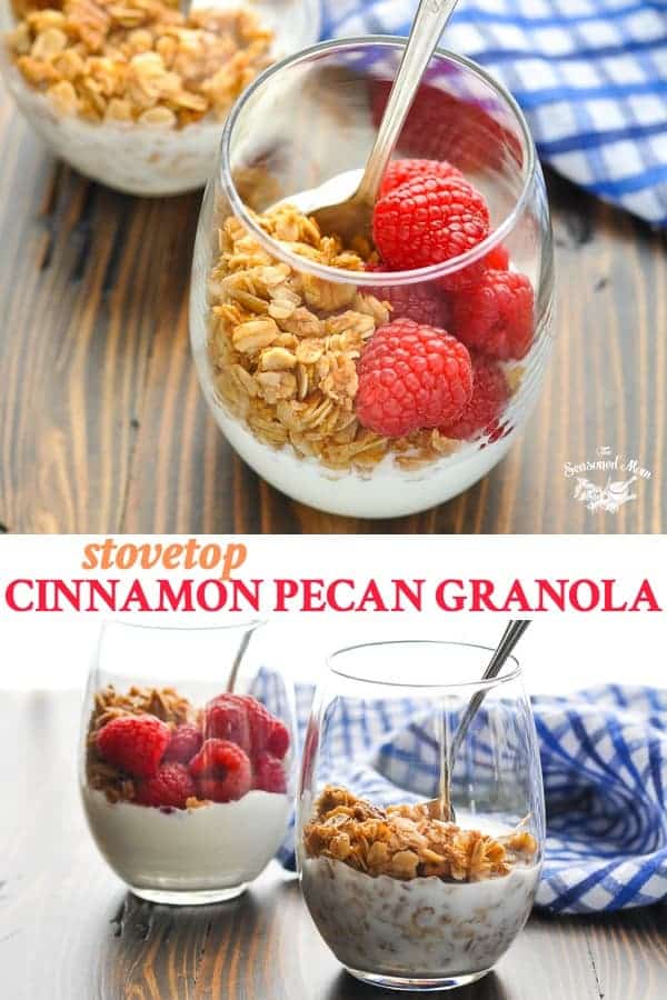 Stovetop Cinnamon Pecan Granola Recipe The Seasoned Mom