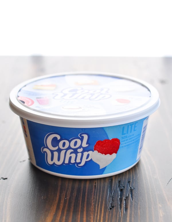 Container of cool whip
