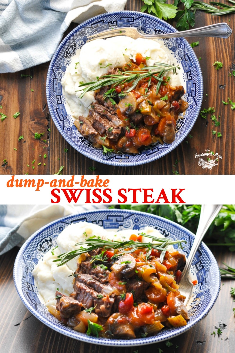 Dump-and-Bake Swiss Steak - The Seasoned Mom