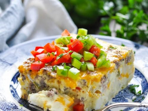 Slow Cooker Sausage and Green Chile Breakfast Casserole - The Magical Slow  Cooker