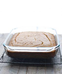 Baked pumpkin cake without frosting
