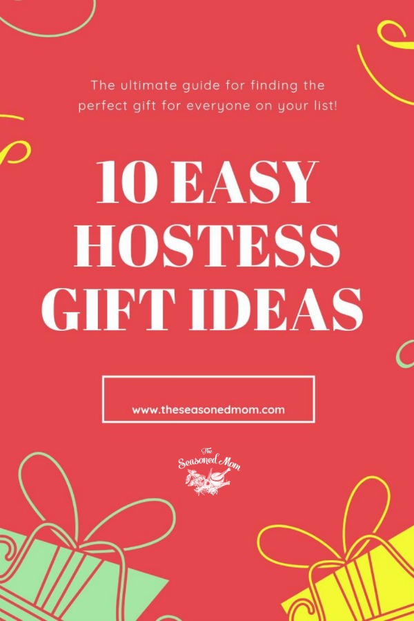 Collage of easy hostess gift ideas