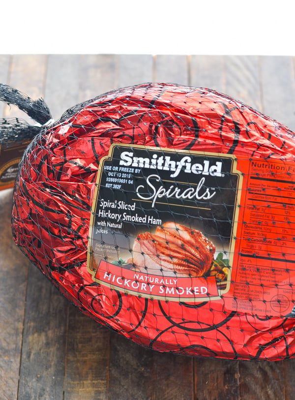Smithfield Spiral Sliced ham in wrapper