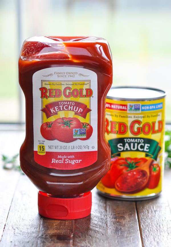 Red Gold ketchup and tomato sauce