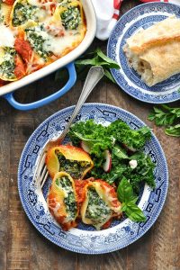 Spinach Stuffed Shells - The Seasoned Mom
