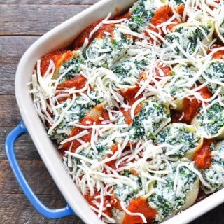 Spinach Stuffed Shells - The Seasoned Mom